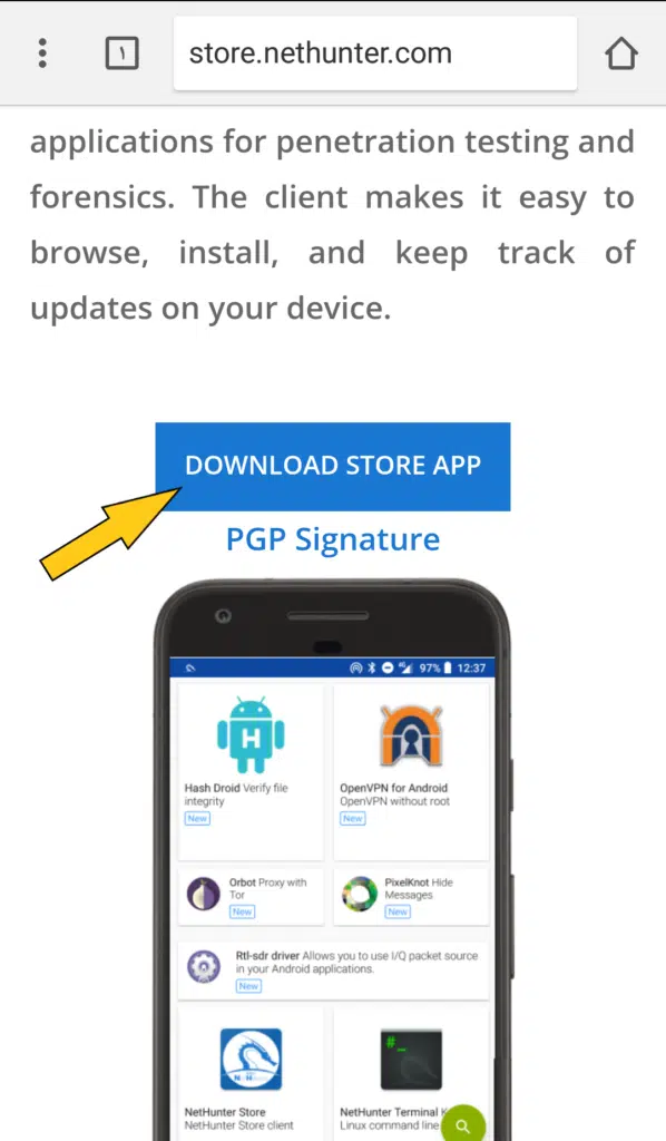 تحميل متجر Nethunter